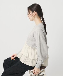 【WEB限定】ティアード スウェットプルオーバー