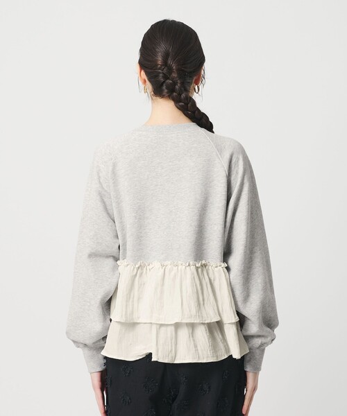 BEAUTY&YOUTH UNITED ARROWS（ビューティーアンドユースユナイテッドアローズ）の「【WEB限定】ティアード スウェットプルオーバー（スウェット・レディース・ブラック/グレー/オフホワイト・FREE）」の15枚目の写真