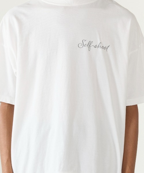 REMI RELIEF（レミレリーフ）の「REMI RELIEF/レミレリーフ HARD SP加工20/-天竺BIGサイズT(Self shot M) ヴィンテージTシャツ 2026年春夏（Tシャツ/カットソー・メンズ・ブラック/オフホワイト・M/L/XL）」の3枚目の写真