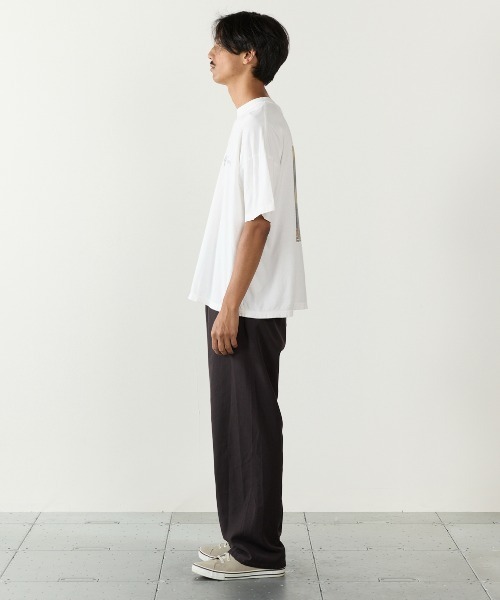 REMI RELIEF（レミレリーフ）の「REMI RELIEF/レミレリーフ HARD SP加工20/-天竺BIGサイズT(Self shot M) ヴィンテージTシャツ 2026年春夏（Tシャツ/カットソー・メンズ・ブラック/オフホワイト・M/L/XL）」の7枚目の写真