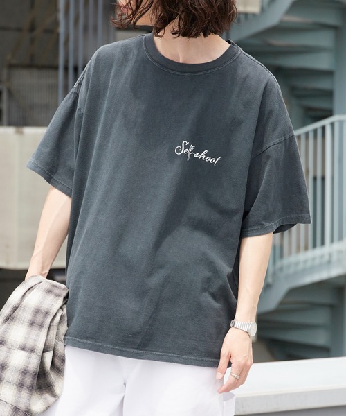 REMI RELIEF（レミレリーフ）の「REMI RELIEF/レミレリーフ HARD SP加工20/-天竺BIGサイズT(Self shot M) ヴィンテージTシャツ 2026年 夏 夏服（Tシャツ/カットソー・メンズ・ブラック/オフホワイト・M/L/XL）」の14枚目の写真