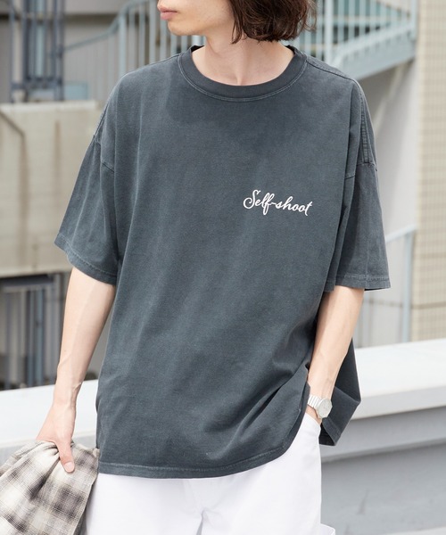 REMI RELIEF（レミレリーフ）の「REMI RELIEF/レミレリーフ HARD SP加工20/-天竺BIGサイズT(Self shot M) ヴィンテージTシャツ 2026年 夏 夏服（Tシャツ/カットソー・メンズ・ブラック/オフホワイト・M/L/XL）」の15枚目の写真