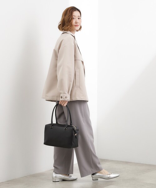 grove（グローブ）の「ロングハンドルボストン（ボストンバッグ・レディース・ブラック/シルバー系その他/ナチュラル・00）」の7枚目の写真