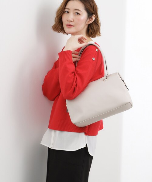 grove（グローブ）の「ロングハンドルボストン（ボストンバッグ・レディース・ブラック/シルバー系その他/ナチュラル・00）」の8枚目の写真