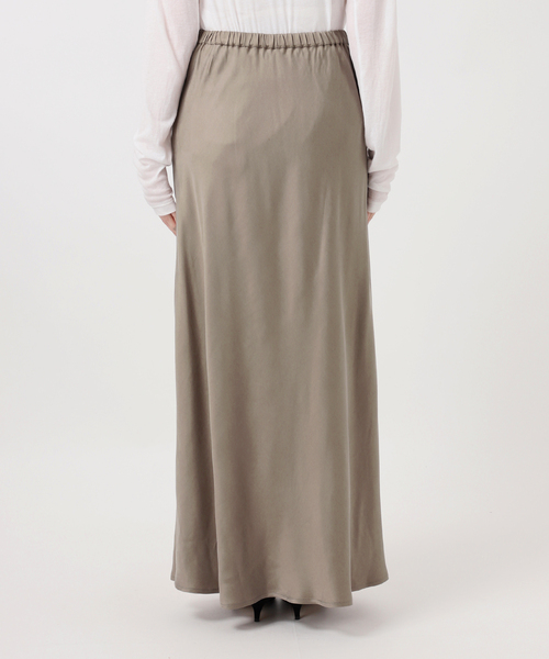 Spick & Span(スピックアンドスパン)の「ウォッシャブルキュプラ マキシスカート(スカート・レディース・チャコールグレー/モカ/ベージュ・36/38)」の12枚目の写真