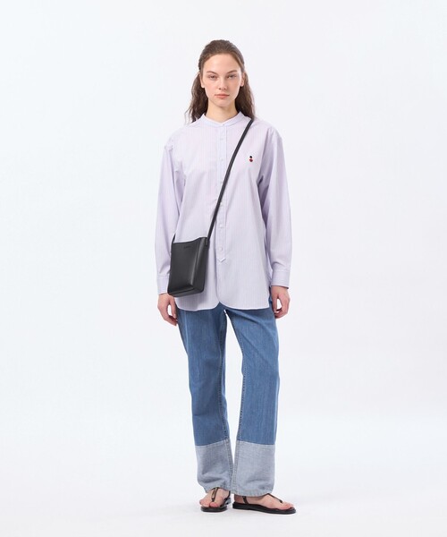 MACKINTOSH PHILOSOPHY(マッキントッシュ フィロソフィー)の「バッキンガムベア バンドカラーシャツ(シャツ/ブラウス・レディース・ピンク系その他2/パープル/グリーン系その他/ライトブルー・38)」の7枚目の写真