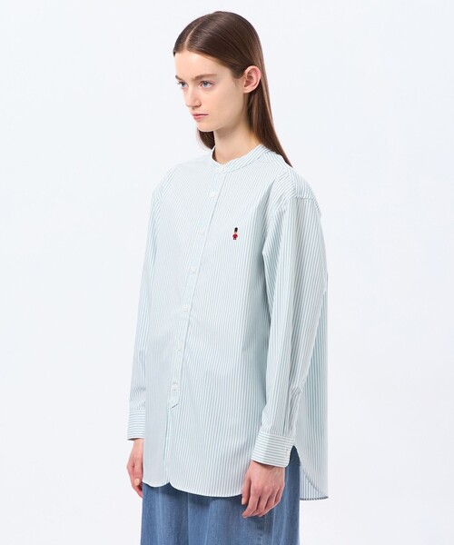 MACKINTOSH PHILOSOPHY(マッキントッシュ フィロソフィー)の「バッキンガムベア バンドカラーシャツ(シャツ/ブラウス・レディース・ピンク系その他2/パープル/グリーン系その他/ライトブルー・38)」の10枚目の写真