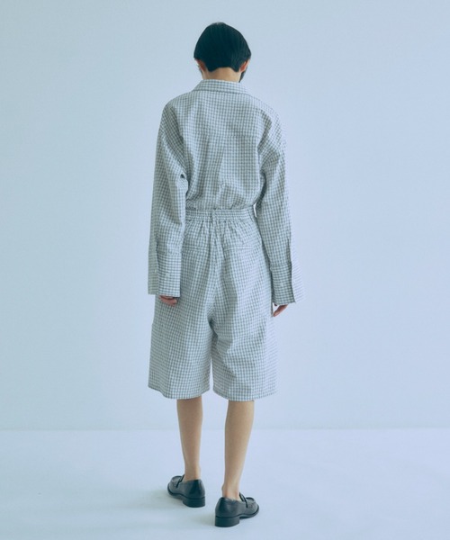 EN NEUME(エンノイム)の「【Set Up】Soft Seersucker Half Pants / 【セットアップ対応】シアサッカーハーフパンツ(その他パンツ・レディース・ブルー/アイボリー/ベージュ・FREE)」の13枚目の写真