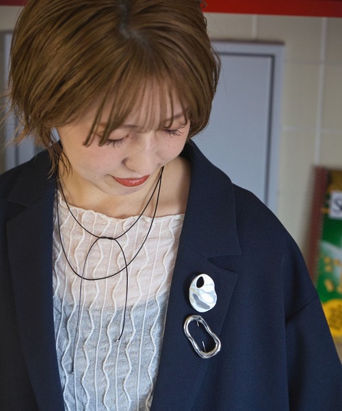 studio CLIP（スタディオクリップ）の「【CLIP BY STAFF/moezo企画】リングコードネックレス（ネックレス・レディース・シルバー/ゴールド・FREE）」の9枚目の写真