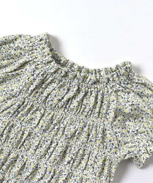 Seraph（セラフ）の「フリルシャーリングトップス_ジュニア対応（Tシャツ/カットソー・キッズ・チャコール/オフホワイト/レモンイエロー・140/130/120/110/100/90/80）」の5枚目の写真
