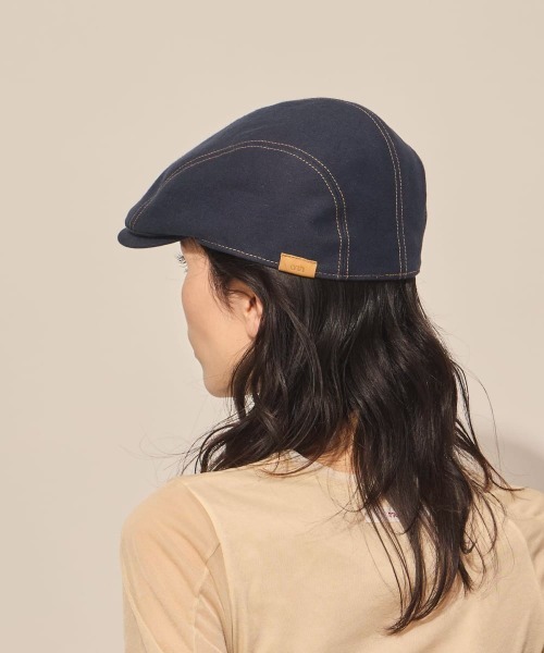 arth（アース）の「arth  Canvas Stitch Hunting / アース（ハンチング/ベレー帽・レディース・ネイビー/ナチュラル・M/57.5cm）」の12枚目の写真