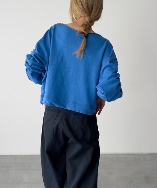 CANAL JEAN（キャナルジーン）の「El mar　カットオフオフショルスウェット（スウェット・レディース・グレー/チャコールグレー/ブルー・ONE SIZE）」の10枚目の写真