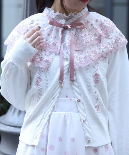 axes femme（アクシーズファム）の「桜レース付け襟（その他雑貨・レディース・その他2/その他1・FREE）」の2枚目の写真
