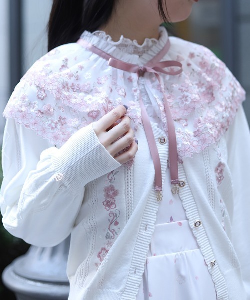 axes femme（アクシーズファム）の「桜レース付け襟（その他雑貨・レディース・その他2/その他1・FREE）」の3枚目の写真