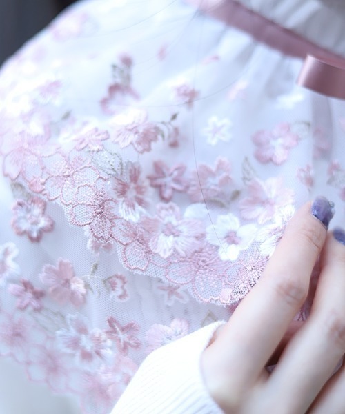 axes femme（アクシーズファム）の「桜レース付け襟（その他雑貨・レディース・その他2/その他1・FREE）」の5枚目の写真