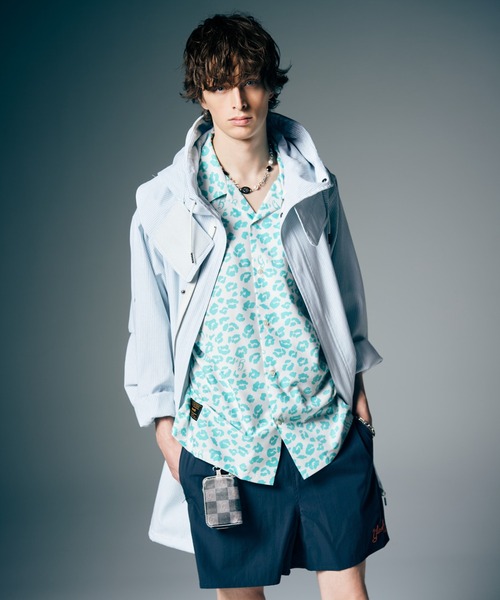 glamb（グラム）の「High Neck Shirt Mods Coat / ハイネックシャツモッズコート（モッズコート・メンズ・カーキ/グレー/ブルー・S/M/L）」の14枚目の写真