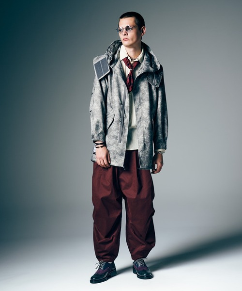 glamb（グラム）の「High Neck Shirt Mods Coat / ハイネックシャツモッズコート（モッズコート・メンズ・カーキ/グレー/ブルー・S/M/L）」の17枚目の写真