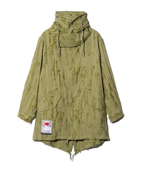 glamb（グラム）の「High Neck Shirt Mods Coat / ハイネックシャツモッズコート（モッズコート・メンズ・カーキ/グレー/ブルー・S/M/L）」の6枚目の写真