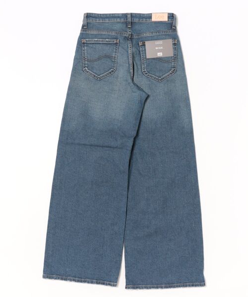 Lee（リー）の「Lee/リー【SPECIAL EDITION】STANDARD WARDROBE ワイドデニムパンツ【ストレッチデニム】（デニムパンツ・レディース・ブルー/ライトインディゴブルー・X-SMALL/SMALL/MEDIUM）」の3枚目の写真