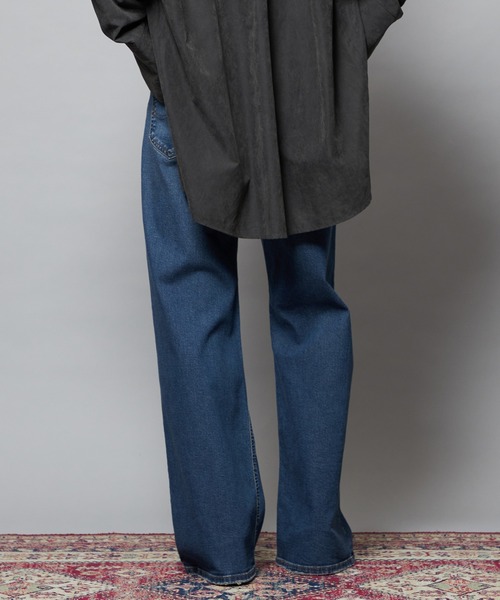 Lee（リー）の「Lee/リー【SPECIAL EDITION】STANDARD WARDROBE ワイドデニムパンツ【ストレッチデニム】（デニムパンツ・レディース・ブルー/ライトインディゴブルー・X-SMALL/SMALL/MEDIUM）」の9枚目の写真