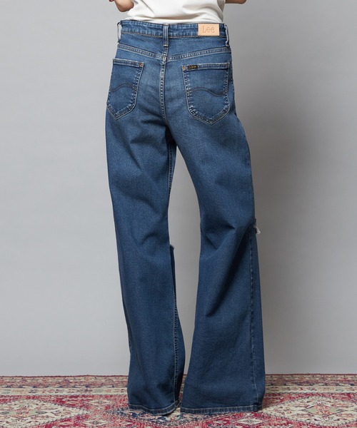 Lee（リー）の「Lee/リー【SPECIAL EDITION】STANDARD WARDROBE ワイドデニムパンツ【ストレッチデニム】（デニムパンツ・レディース・ブルー/ライトインディゴブルー・X-SMALL/SMALL/MEDIUM）」の10枚目の写真