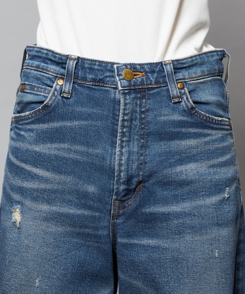 Lee（リー）の「Lee/リー【SPECIAL EDITION】STANDARD WARDROBE ワイドデニムパンツ【ストレッチデニム】（デニムパンツ・レディース・ブルー/ライトインディゴブルー・X-SMALL/SMALL/MEDIUM）」の11枚目の写真