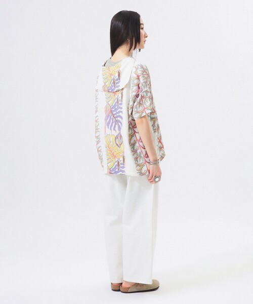 SUN SURF(サンサーフ)の「【8/6再値下げ】【別注】SUN SURF / セーラー シャツ(シャツ/ブラウス・レディース・ピンク/ホワイト・ONE SIZE)」の5枚目の写真
