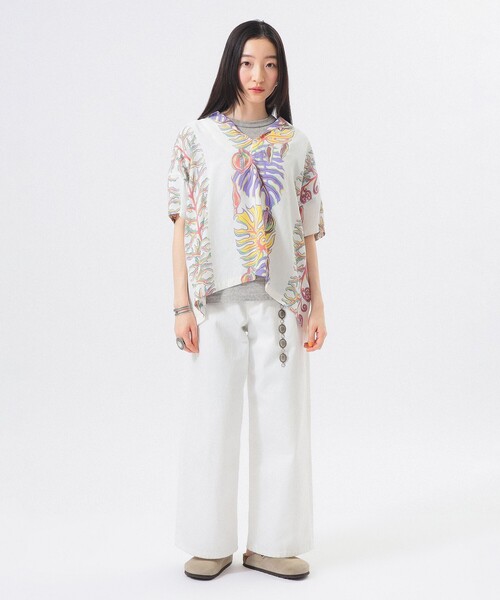 SUN SURF(サンサーフ)の「【8/6再値下げ】【別注】SUN SURF / セーラー シャツ(シャツ/ブラウス・レディース・ピンク/ホワイト・ONE SIZE)」の6枚目の写真