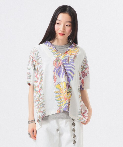 SUN SURF(サンサーフ)の「【8/6再値下げ】【別注】SUN SURF / セーラー シャツ(シャツ/ブラウス・レディース・ピンク/ホワイト・ONE SIZE)」の7枚目の写真