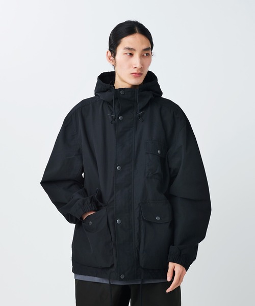 Snow Peak(スノーピーク)の「Snow Peak / Light Dobby Cloth Parka ライトドビークロスパーカー(パーカー・メンズ・ブラック/グレイッシュベージュ/アーミー・S/M/L/XL)」の4枚目の写真
