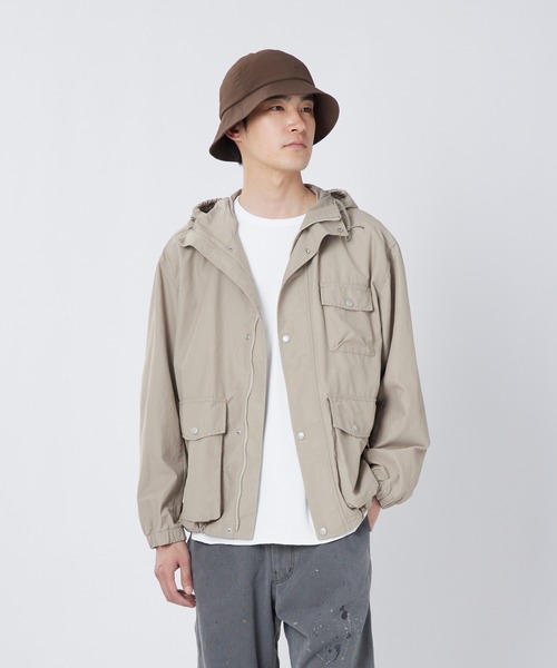 Snow Peak(スノーピーク)の「Snow Peak / Light Dobby Cloth Parka ライトドビークロスパーカー(パーカー・メンズ・ブラック/グレイッシュベージュ/アーミー・S/M/L/XL)」の5枚目の写真