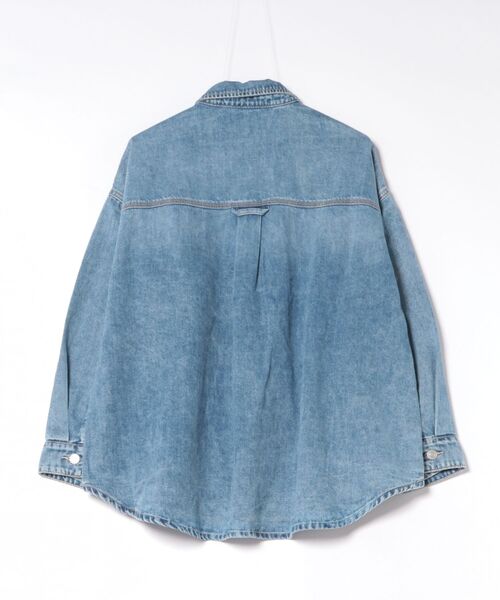 Jines（ジネス）の「デニムシャツ【Healthy Denim/ヘルシーデニム】（シャツ/ブラウス・レディース・グレー/ブルー・38）」の3枚目の写真
