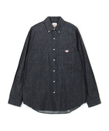 DANTON(�_���g��)��Men's Denim Dungaree Button-Down Shirt(�V���c/�u���E�X)