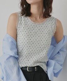 ad thie | アソート クルーネック レース タンクトップ(タンクトップ)