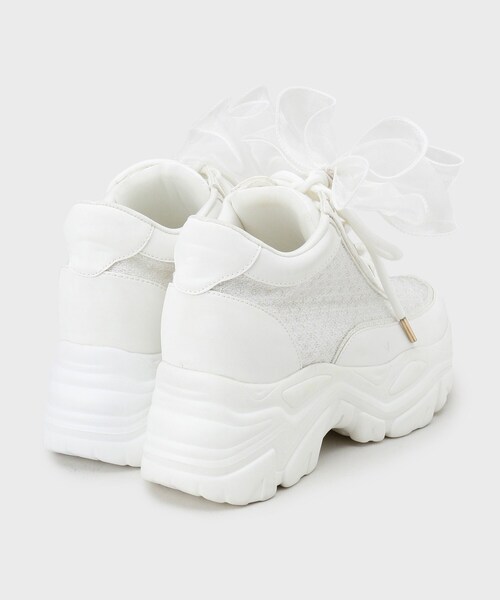 ESPERANZA（エスペランサ）の「きゅんフィットシフォンリボンスニーカー（スニーカー・レディース・ブラック系8/ホワイト系9/ピンク系9・L/M/LL/S）」の21枚目の写真