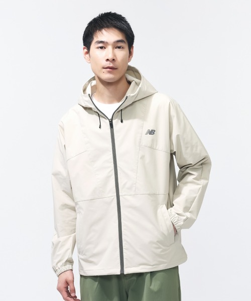 NEW BALANCE(ニューバランス)の「【別注】ニューバランス New Balance フーデットウーブンジャケット 限定コラボ(ナイロンジャケット・メンズ・ブラック/サンドグレー/ネイビー・3L/LL/L/M/S)」の13枚目の写真