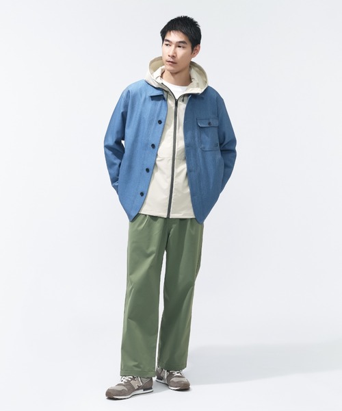 NEW BALANCE(ニューバランス)の「【別注】ニューバランス New Balance フーデットウーブンジャケット 限定コラボ(ナイロンジャケット・メンズ・ブラック/サンドグレー/ネイビー・3L/LL/L/M/S)」の17枚目の写真