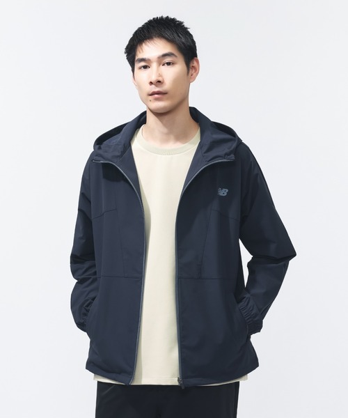 NEW BALANCE(ニューバランス)の「【別注】ニューバランス New Balance フーデットウーブンジャケット 限定コラボ(ナイロンジャケット・メンズ・ブラック/サンドグレー/ネイビー・3L/LL/L/M/S)」の21枚目の写真