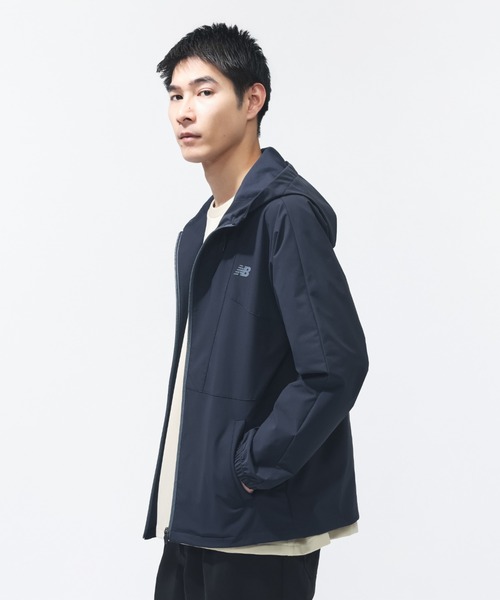 NEW BALANCE(ニューバランス)の「【別注】ニューバランス New Balance フーデットウーブンジャケット 限定コラボ(ナイロンジャケット・メンズ・ブラック/サンドグレー/ネイビー・3L/LL/L/M/S)」の22枚目の写真