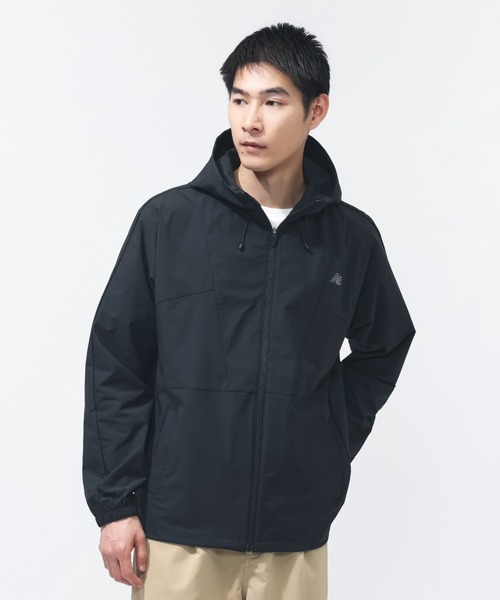 NEW BALANCE(ニューバランス)の「【別注】ニューバランス New Balance フーデットウーブンジャケット 限定コラボ(ナイロンジャケット・メンズ・ブラック/サンドグレー/ネイビー・3L/LL/L/M/S)」の6枚目の写真