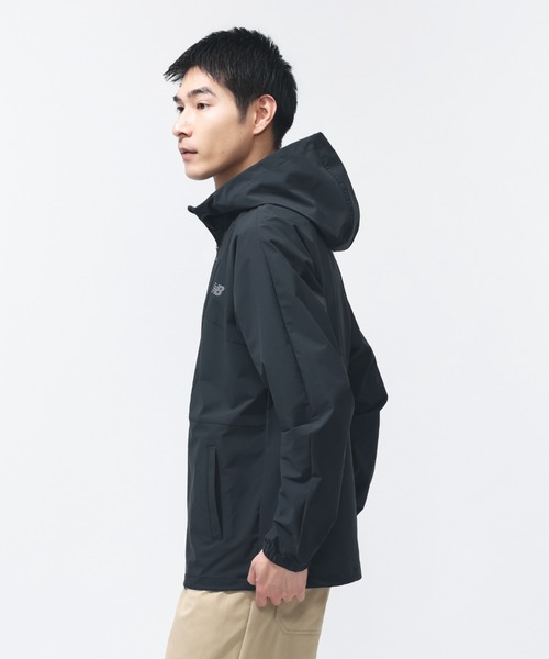 NEW BALANCE(ニューバランス)の「【別注】ニューバランス New Balance フーデットウーブンジャケット 限定コラボ(ナイロンジャケット・メンズ・ブラック/サンドグレー/ネイビー・3L/LL/L/M/S)」の7枚目の写真