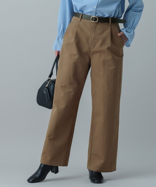 GLOBAL WORK(グローバルワーク)の「MATINEE LINE/チノワイドパンツ/636116(その他パンツ・レディース・オフホワイト/ブラウン系その他6・LARGE/MEDIUM)」の14枚目の写真