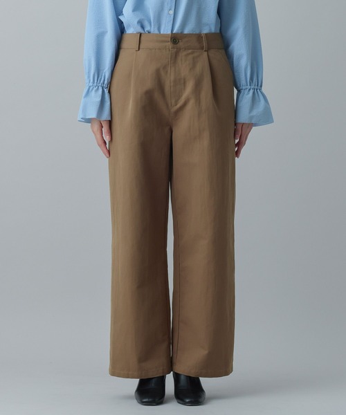 GLOBAL WORK(グローバルワーク)の「MATINEE LINE/チノワイドパンツ/636116(その他パンツ・レディース・オフホワイト/ブラウン系その他6・LARGE/MEDIUM)」の16枚目の写真