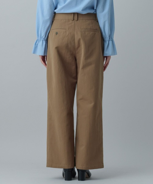 GLOBAL WORK(グローバルワーク)の「MATINEE LINE/チノワイドパンツ/636116(その他パンツ・レディース・オフホワイト/ブラウン系その他6・LARGE/MEDIUM)」の18枚目の写真