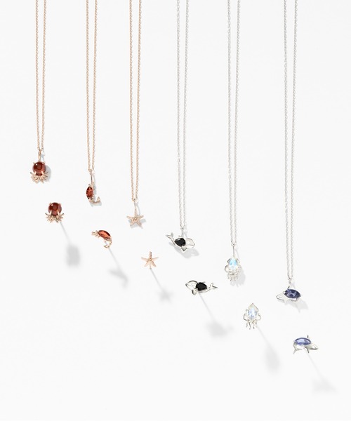 Jewel closet by L&Co.(ジュエルクローゼットバイエルアンドコー)の「K10 ホワイトゴールド イカ ピアス(ピアス(両耳用)・レディース・ホワイトゴールド・FREE)」の8枚目の写真