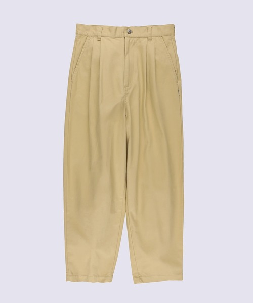 PHINGERIN（フィンガリン）の「【PHINGERIN】TWILL PLEATED PANTS（その他パンツ・メンズ・ライトブラウン/ベージュ/ライトグリーン・L/M）」の3枚目の写真