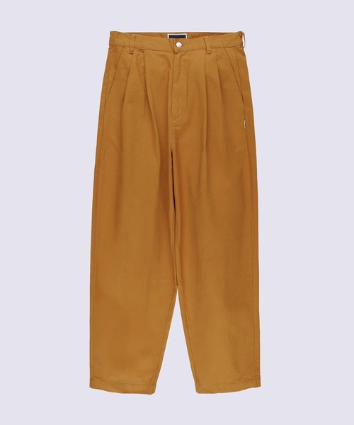 PHINGERIN（フィンガリン）の「【PHINGERIN】TWILL PLEATED PANTS（その他パンツ・メンズ・ライトブラウン/ベージュ/ライトグリーン・L/M）」の2枚目の写真