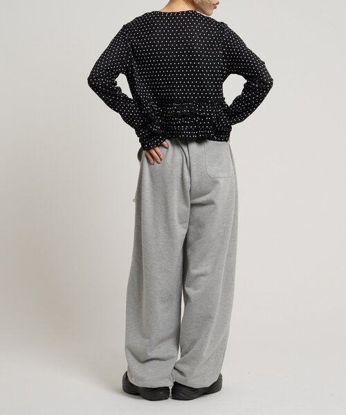 w closet(ダブルクローゼット)の「ドットレースフリルカーディガン(Tシャツ/カットソー・レディース・ピンク/ブラック/アイボリー・FREE)」の19枚目の写真