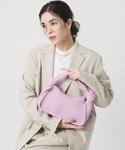 BEAUTY&YOUTH UNITED ARROWS（ビューティーアンドユースユナイテッドアローズ）の「ワッフル タイ ショルダーバッグ（ショルダーバッグ・レディース・ブラウン系/ライトピンク・FREE）」の3枚目の写真