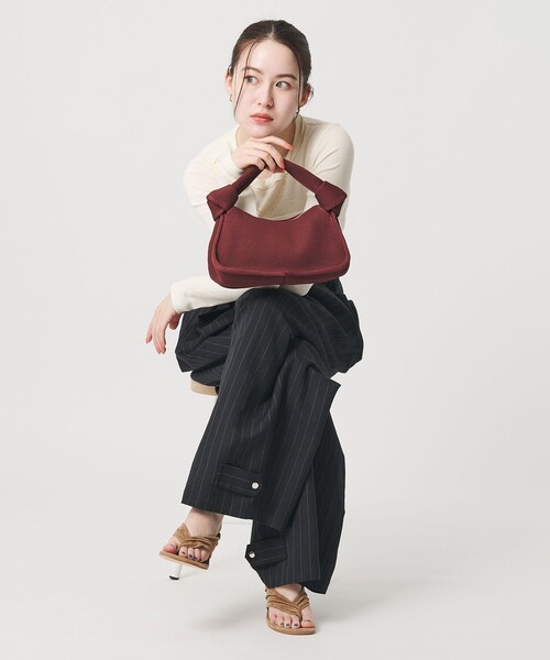 BEAUTY&YOUTH UNITED ARROWS（ビューティーアンドユースユナイテッドアローズ）の「ワッフル タイ ショルダーバッグ（ショルダーバッグ・レディース・ブラウン系/ライトピンク・FREE）」の6枚目の写真